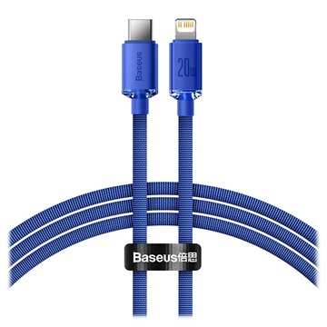 Baseus Crystal Shine USB-C-Lightning Kabel CAJY000203 1.2m Blauw