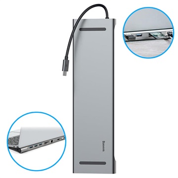 Baseus Enjoyment 10 In 1 Type C Docking Station huismerk kopen in de aanbieding Baseus Enjoyment 10 In 1 Type C Docking Station huismerk kopen in de aanbieding