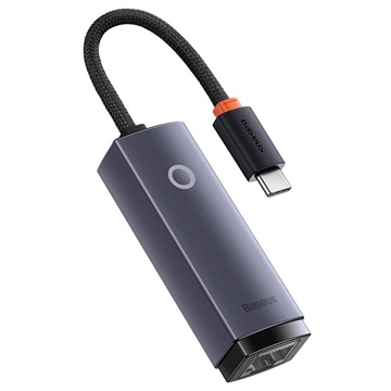 Baseus Lite Series USB-C / Gigabit Ethernet Netwerkadapter - Grijs