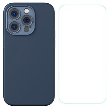 Baseus Magnetisch iPhone 14 Pro Max Liquid Siliconen Hoesje Blauw
