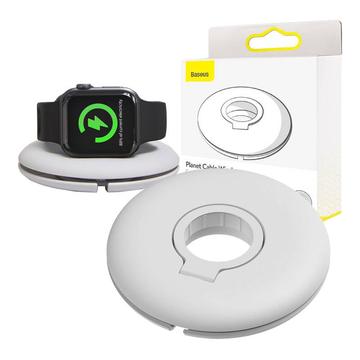 Baseus Planet Kabeloproller-Houder Apple Watch Oplader Wit