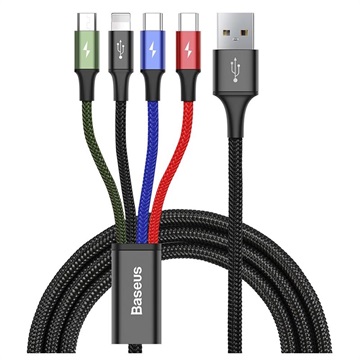 Baseus Rapid Series 4 in 1 Kabel 2x USB-C 1x Lightning 1x Micro USB