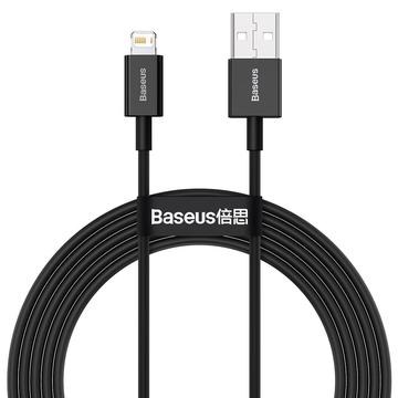 Baseus USB A naar Lightning kabel, 1m zw