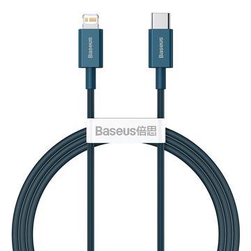 Baseus Lightning naar USB C, 1m Blauw