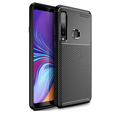 Beetle Carbon Fiber Samsung Galaxy A9 2018 Tpu Case Zwart huismerk kopen in de aanbieding