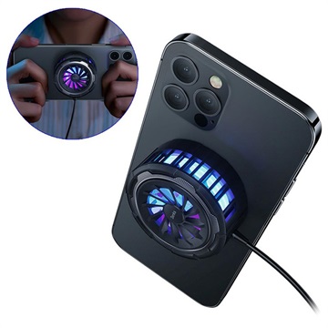 Benks W07 iPhone 12 Magnetisch Draadloze Oplader-Cooler Zwart