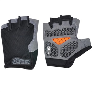 Fiets Off-Road Half-Vinger Handschoenen XL Zwart-Grijs