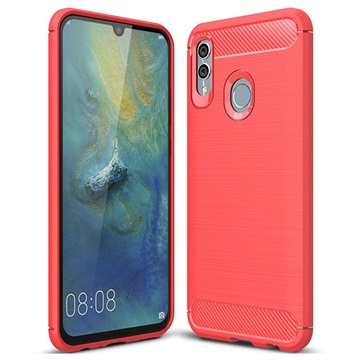 Brushed Tpu Huawei Honor 10 Lite P Smart 2019 Cover Rood huismerk kopen in de aanbieding
