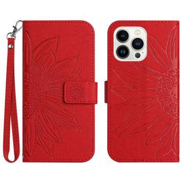 Sunflower Series iPhone 14 Pro Max Wallet Case Rood