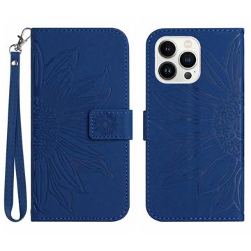 Sunflower Series iPhone 14 Pro Max Wallet Case Blauw