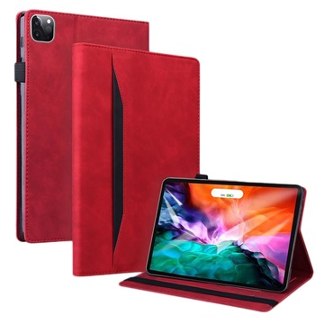 Business Style iPad Pro 12.9 2020-2021 Smart Folio Case Rood