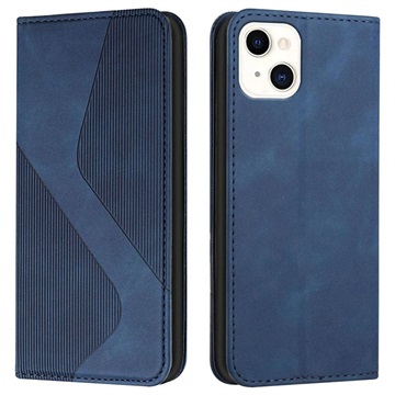 Zakelijke stijl iPhone 13 Wallet Case Blauw