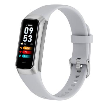 C60 1,1 inch waterdicht Smart Watch Hartslag Bloed Zuurstof Monitor Lichaamstemperatuur Detectie Fit