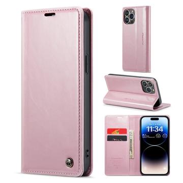 Caseme 003 Series iPhone 14 Pro Portemonnee Hoesje Roze