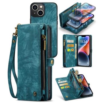 Caseme 2-in-1 Multifunctionele iPhone 14 Plus Wallet Case Blauw
