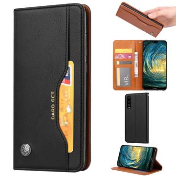 Huawei P20 Pro Card Set Series Wallet Case Zwart