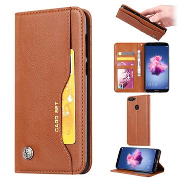 Card Set Serie Huawei P Smart Wallet Case Bruin