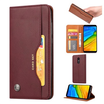 Card Set Serie Oneplus 6T Wallet Case Wijnrood huismerk kopen in de aanbieding