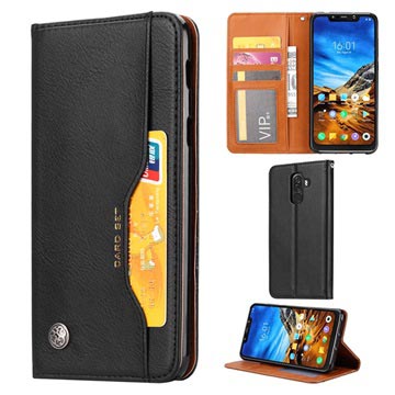 Card Set Serie Xiaomi Pocophone F1 Wallet Case Zwart
