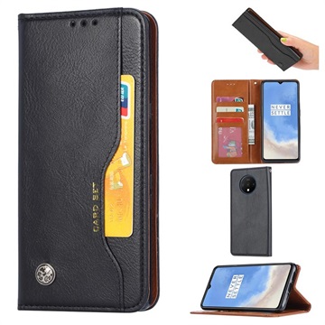 Card Set Series OnePlus 7T Wallet Case Zwart
