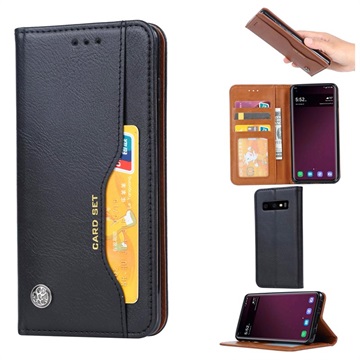 Card Set Series Samsung Galaxy S10E Wallet Case Zwart huismerk kopen in de aanbieding