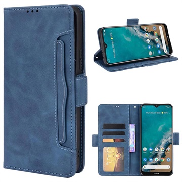 Kaarthouder Series Nokia G50 Wallet Case Blauw