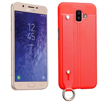 Samsung Galaxy J6 Cover Met Polsbandje Rood huismerk kopen in de aanbieding