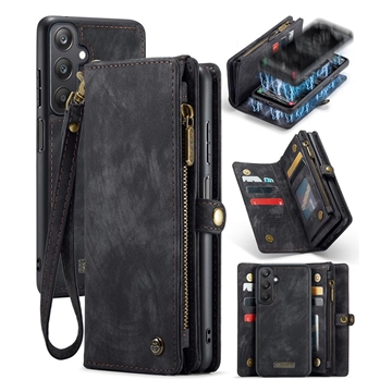 Samsung Galaxy A25 Caseme 008 2-in-1 Multifunctional Wallet Case Black