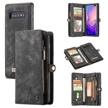 Caseme 2-in-1 Multifunctionele Samsung Galaxy S10 Wallet Case Zwart