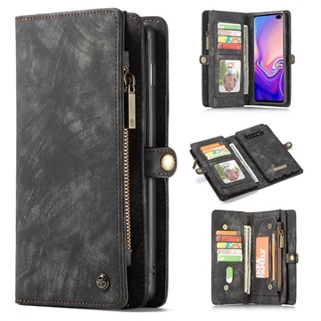 CaseMe 2-in-1 Multifunctionele Samsung Galaxy S10+ Wallet Case Grijs