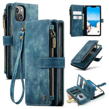 Caseme C30 Multifunctioneel iPhone 14 Portemonnee Hoesje Blauw