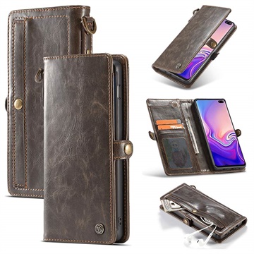 Caseme Luxury Detachable Samsung Galaxy S10 Portemonnee Bruin huismerk kopen in de aanbieding