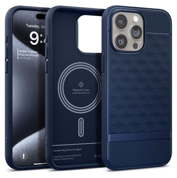 iPhone 15 Pro Max Caseology Parallax Mag Hybrid Case Midnight Blue