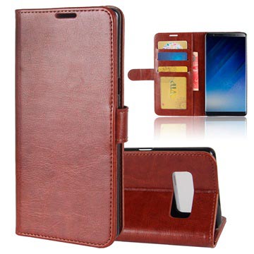 Samsung Galaxy Note8 Klassiek Wallet Case Bruin