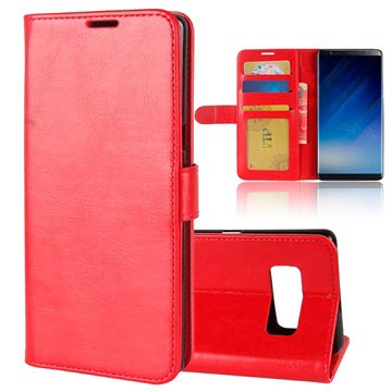 Samsung Galaxy Note8 Klassiek Wallet Case Rood