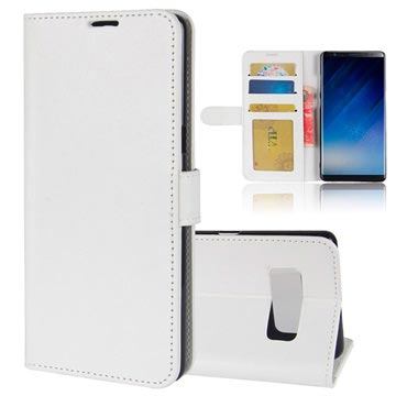 Samsung Galaxy Note8 Klassiek Wallet Case Wit