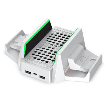 DOBE TYX-0663 voor Xbox-serie S-X verticale koeling opladen Stand Dual Controller houder Base