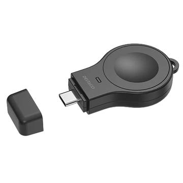 Deltaco AWC-102 Mini Draadloze Oplader voor Apple Watch USB-C Zwart