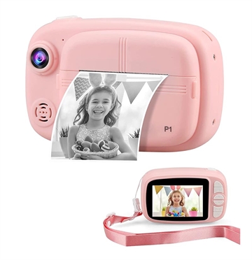 Digital Instant Camera voor Kinder met 32GB Geheugenkaart Roze