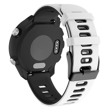 Dual-Color Garmin Vivoactive 4 siliconen sportband wit-zwart