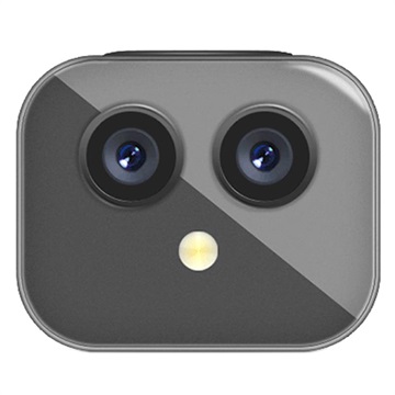 Dubbele Lens WiFi-actiecamera-Beveiligingscamera D3 Zwart