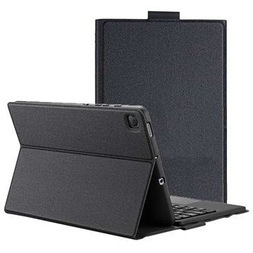 Dux Ducis Samsung Galaxy Tab S6 Lite 2020-2022 Bluetooth Toetsenbord Hoes Zwart