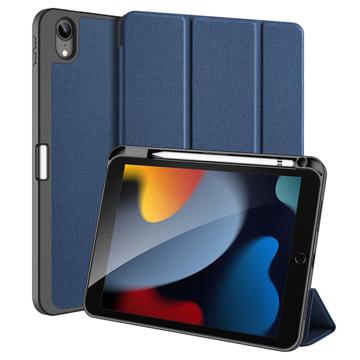 Dux Ducis Domo iPad 10.2 (2022) Tri-Fold Smart Folio Case Blauw