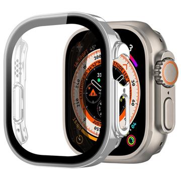 Dux Ducis Hamo Apple Watch Ultra Cover met Screenprotector 49mm Zilver