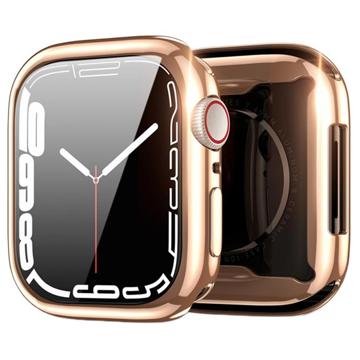 Dux Ducis Samo Apple Watch Series 7 TPU Case met Screenprotector 41mm RosÃ© goud
