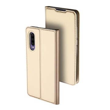 Dux Ducis Skin Pro Huawei P30 Flip Cover Goud huismerk kopen in de aanbieding