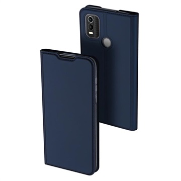 Dux Ducis Skin Pro Series Nokia C21 Plus Hoesje Portemonnee Blauw