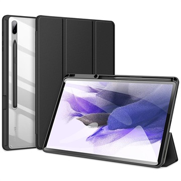 Dux Ducis Toby Samsung Galaxy Tab S7+-S7 FE-S8+ Tri-Fold Smart Folio Case Zwart