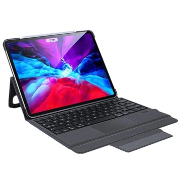 Dux Ducis iPad Pro 12.9 (2020) Bluetooth-toetsenbordhoes zwart
