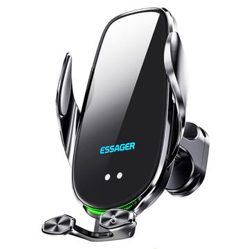 ESSAGER 15W Smart Car Draadloze Oplader Voertuig Telefoon Mount Charger Air Vent telefoonhouder met 